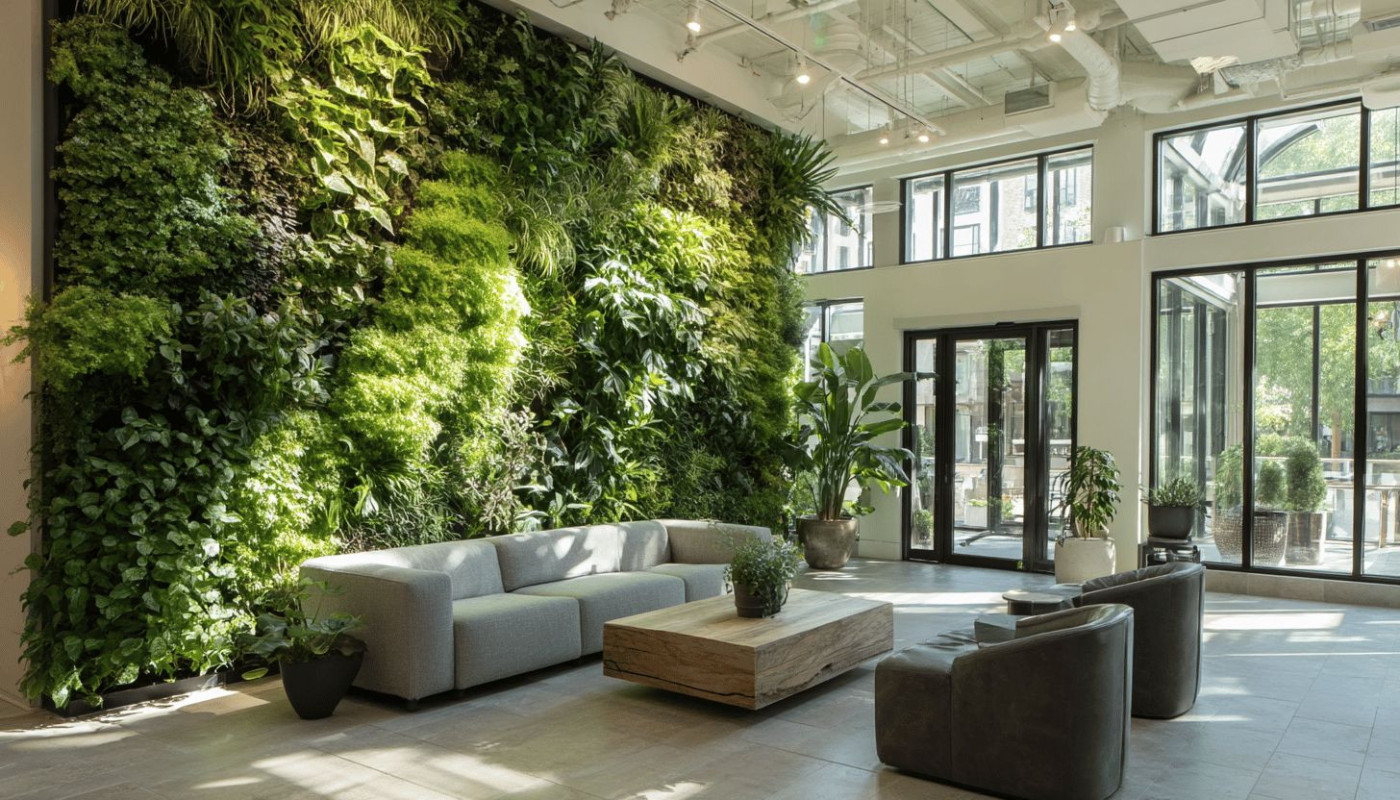 Jardin vertical intérieur comment créer un mur végétal dans votre salon